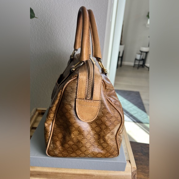 💙 Celine Macadam Coated Canvas Boston Bag - Picture 8 of 16